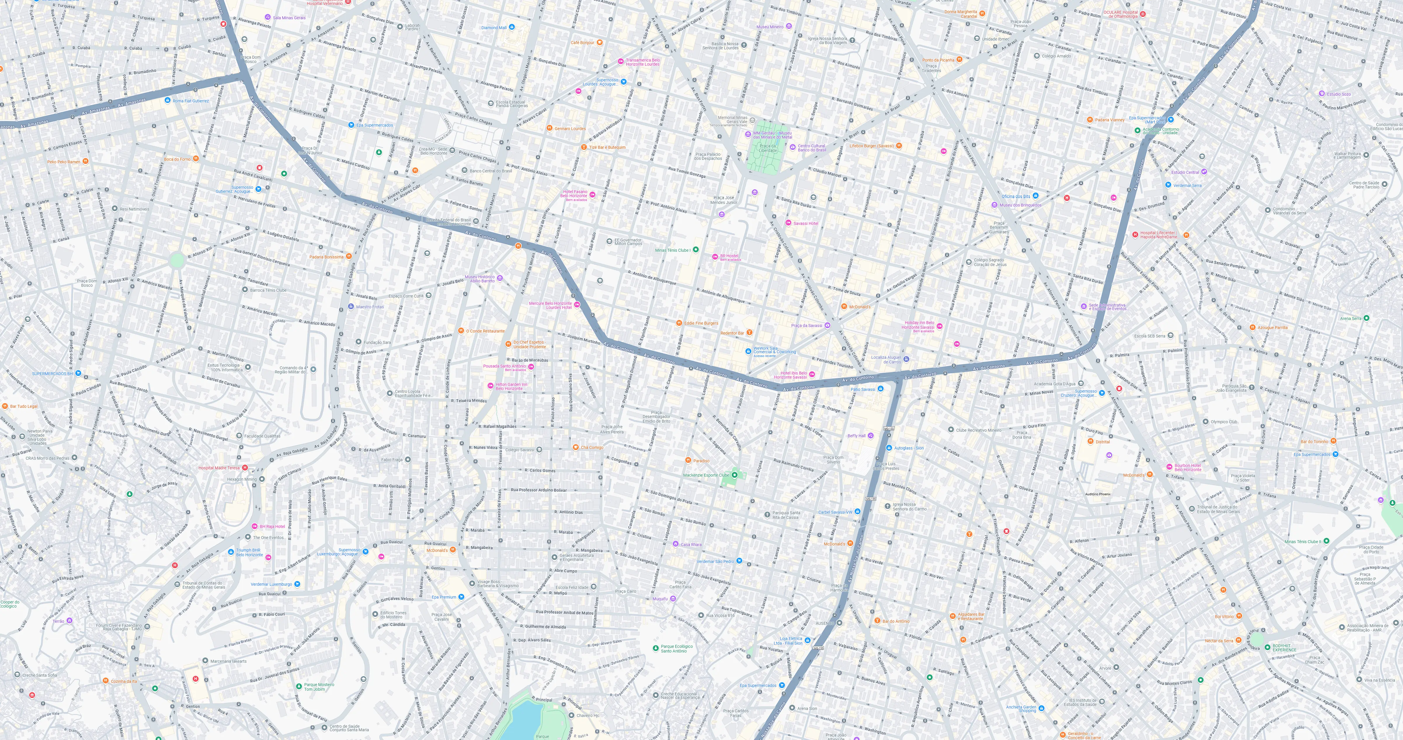 Mapa de Belo Horizonte
