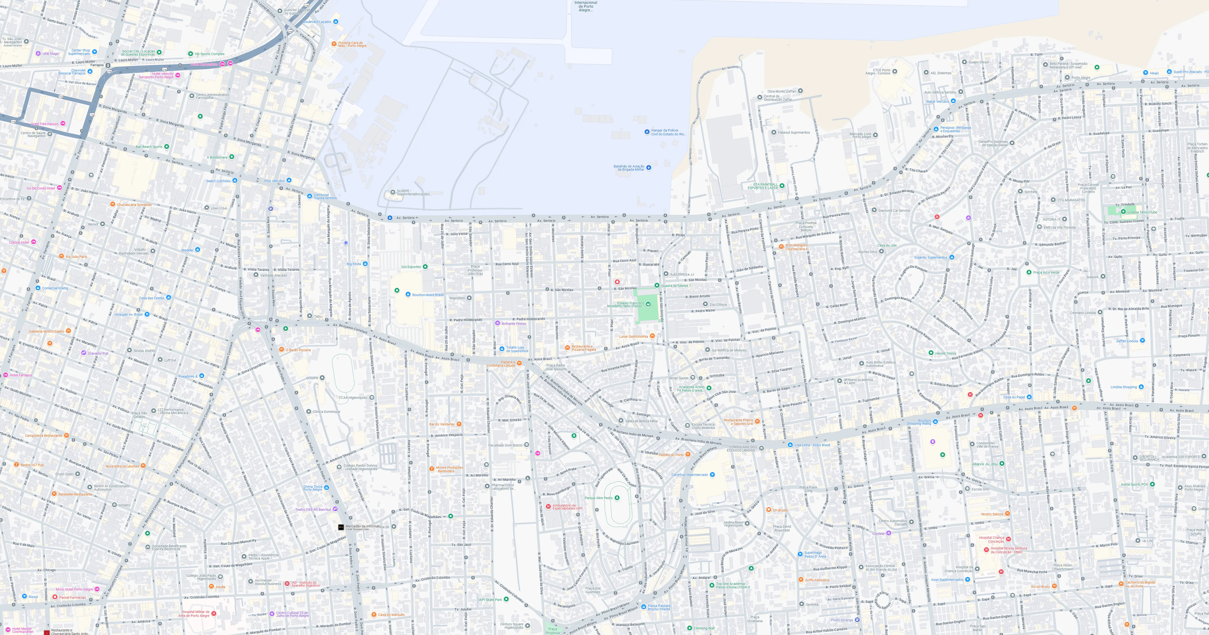 Mapa de Porto Alegre